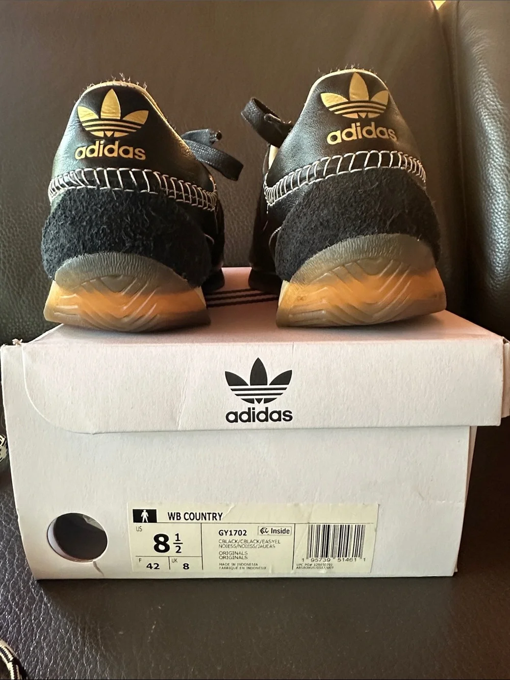 adidas Wales Bonner Black and Cream Low-Profile Sneakers